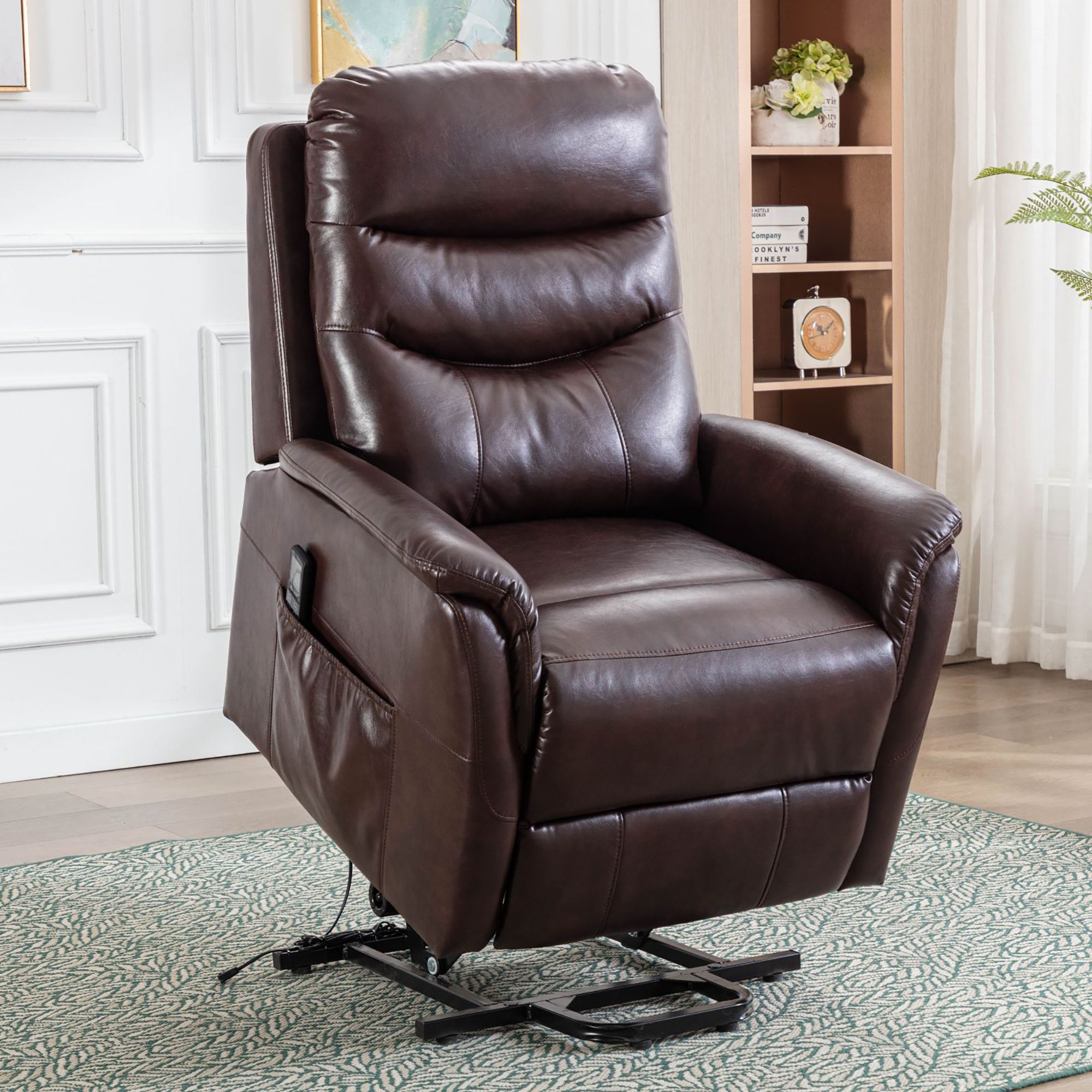 Leeah Leather Pushback Recliner