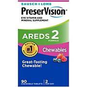 PreserVision AREDS2 Formula Mixed Berry Flavor, 90 Chewable Tablets