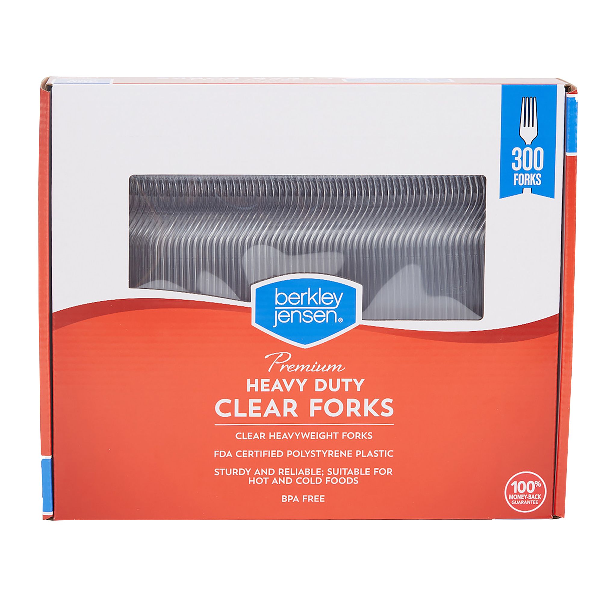 Berkley Jensen Plastic Forks, 300 ct. - Clear