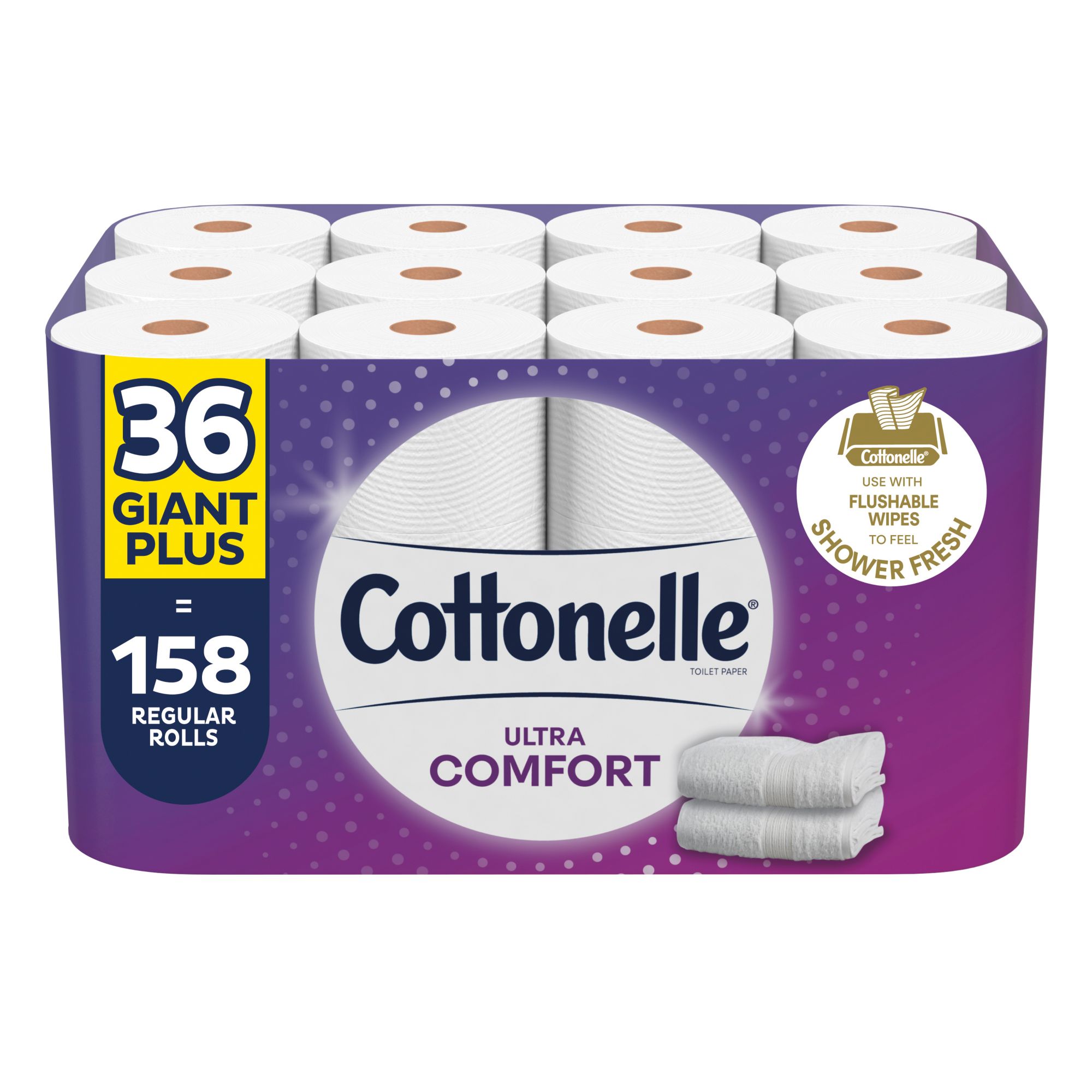 Cottonelle Ultra Comfort Toilet Paper with Cushiony CleaningRipples  Texture, Strong Bath Tissue, 24 Family Mega Rolls (24 Family Mega Rolls =  108 Regular Rolls) (4 Packs of 6), 325 Sheets per Roll. : : Health  & Personal Care