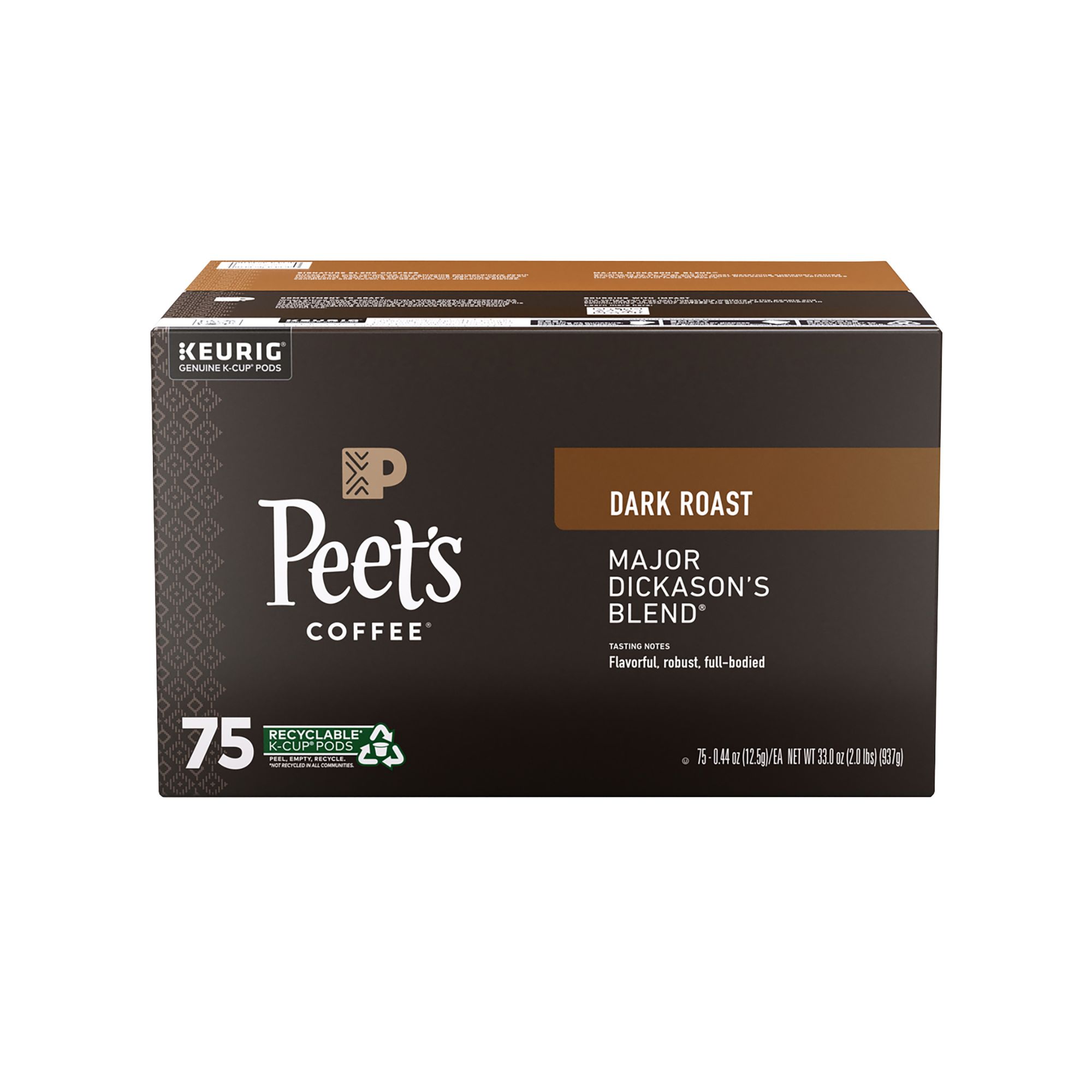 Peet's Coffee, Dark Roast K-Cup Pods for Keurig Brewers - French Roast 54  Count (1 Box of 54 K-Cup Pods)