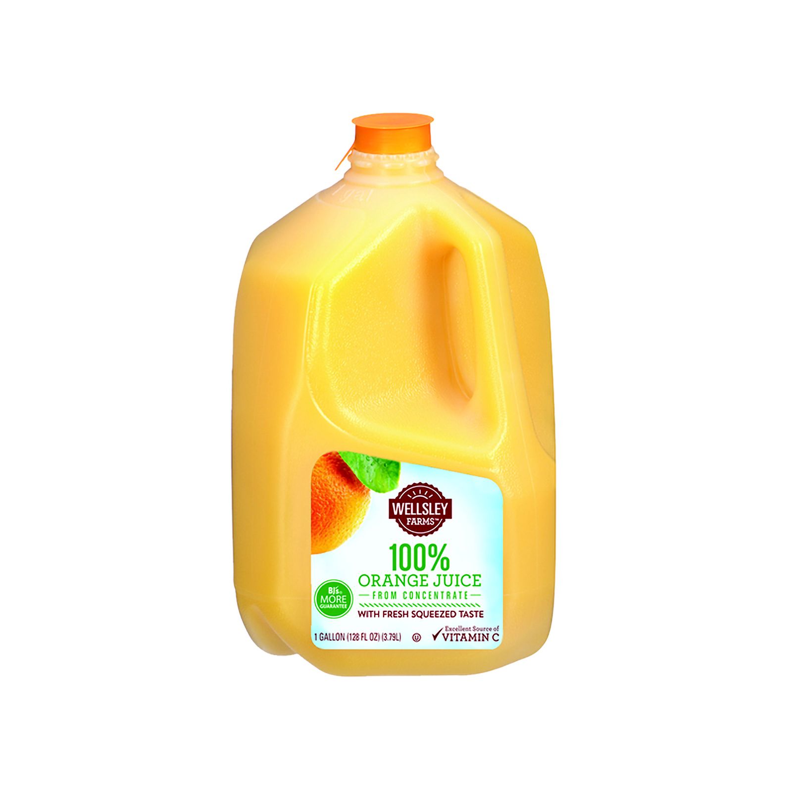 UNITED DAIRY 100% Pure Orange Juice 1 GAL PLASTIC JUG, Orange