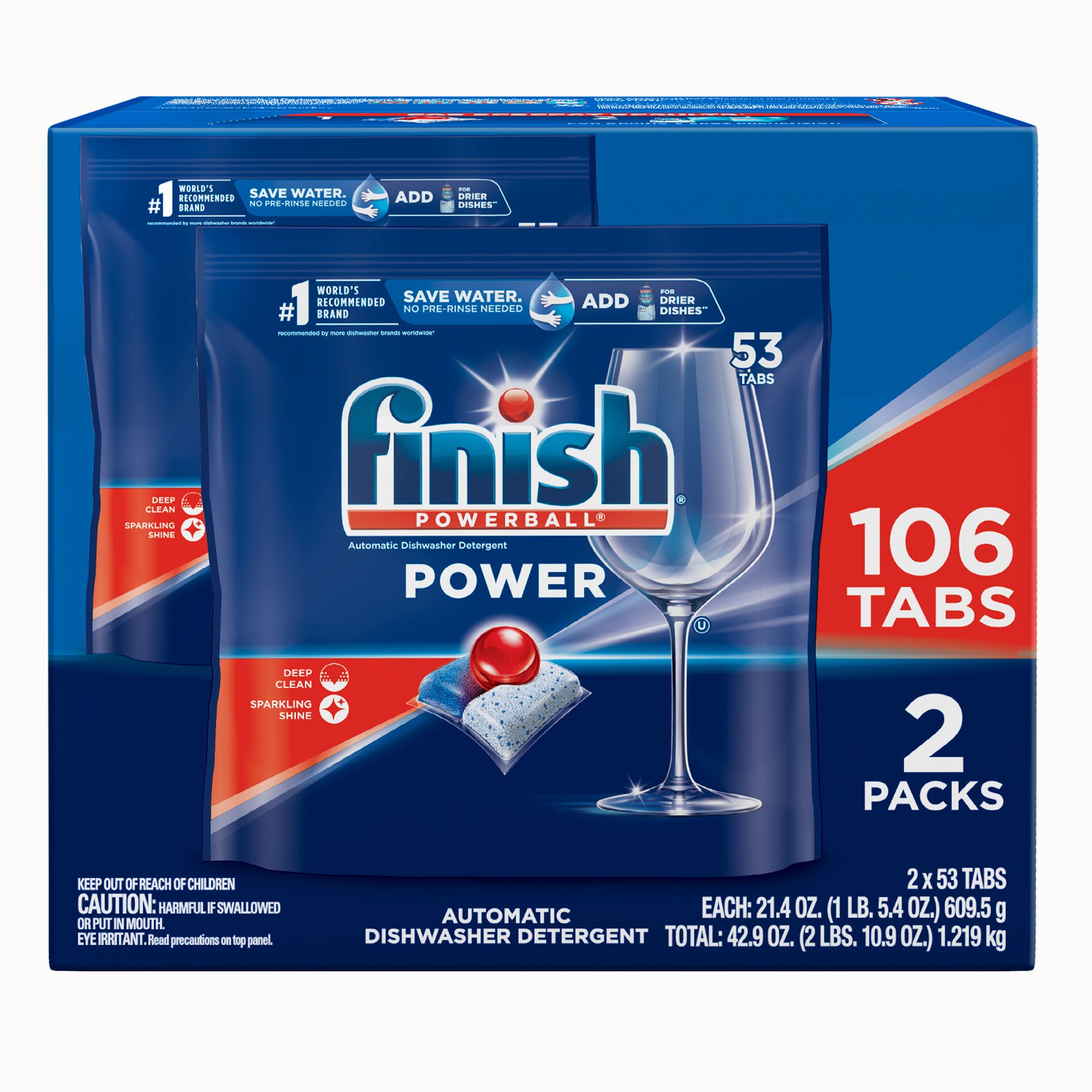 Finish Powerball Tabs Dishwashing Detergent Reviews