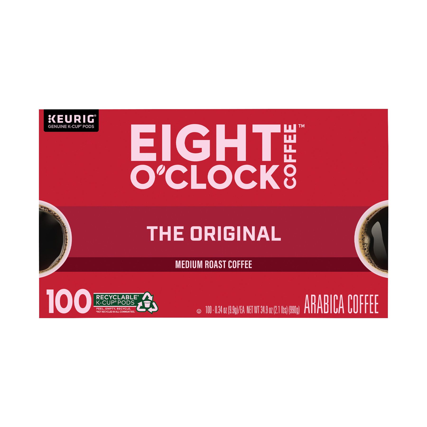 Eight O'Clock Original Medium Roast Coffee Pods, 100 ct.