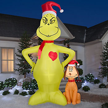 Gemmy 11’ Inflatable Grinch and Max | BJ's Wholesale Club