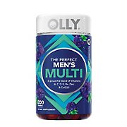 OLLY Men's Multivitamin Gummy Health and Immune Support Blackberry, 200 ct.