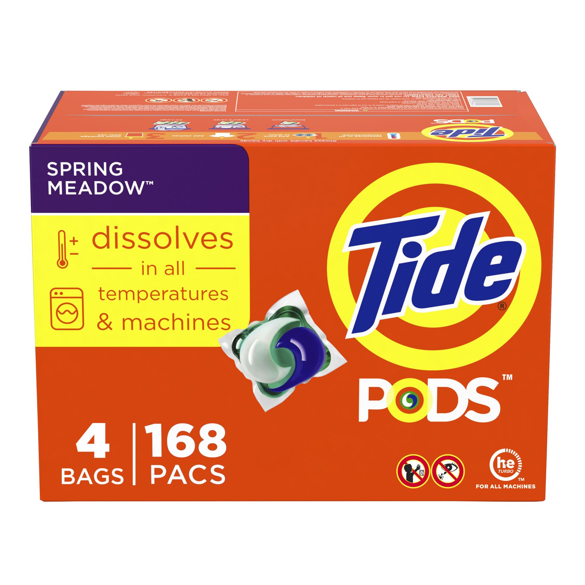 Tide Pods with Downy HE Laundry Detergent Pods, April Fresh, 104