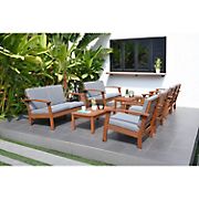 Amazonia 8-Pc. Outdoor Patio Seating Set - Brown