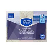 Berkley Jensen 3 Ply Facial Tissue, 65 ct./12 pk.