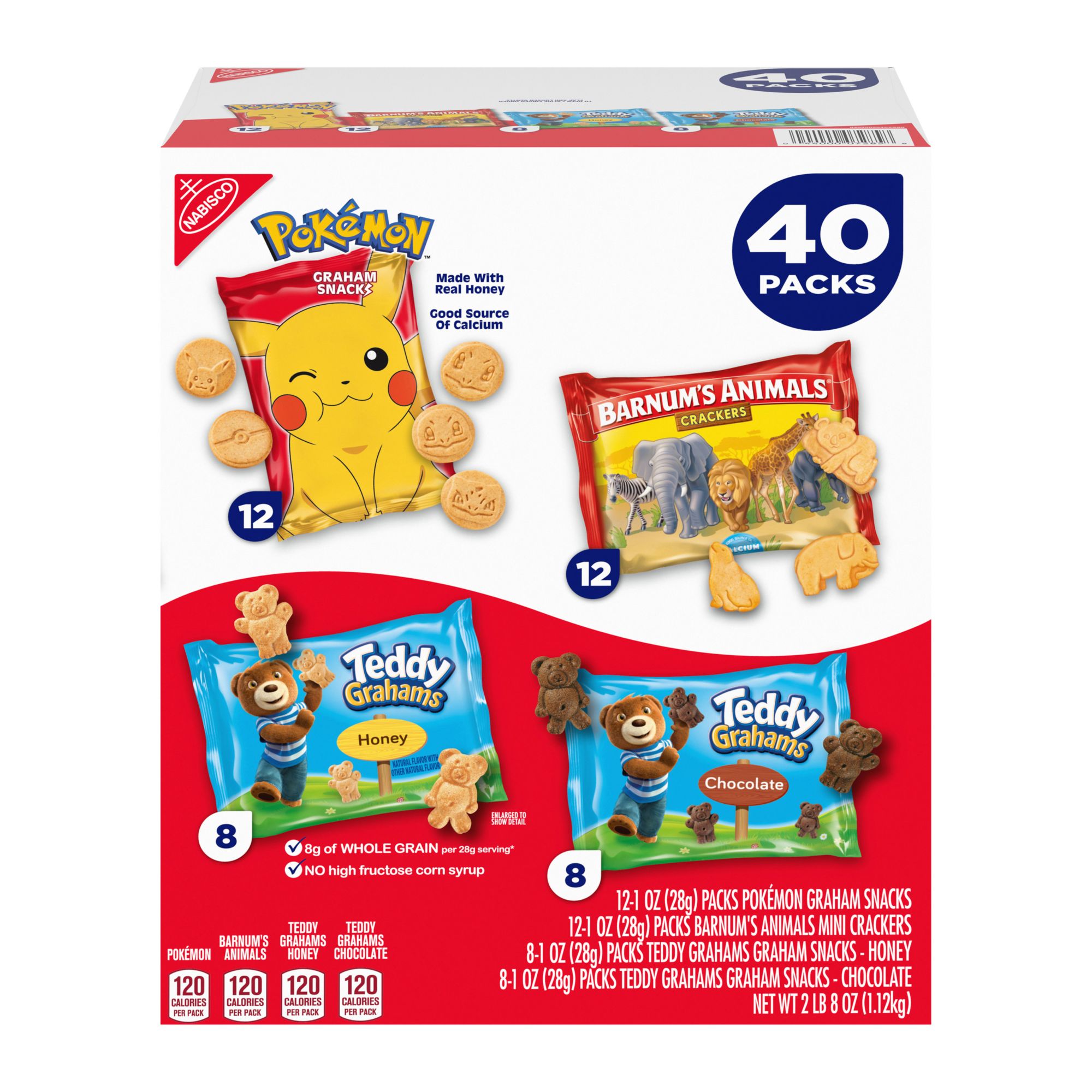 Nabisco Pokemon Grahams, Teddy Grahams, and Barnum's Animal