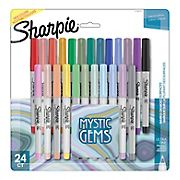 Sharpie Ultra Fine Mystic Gem Markers, Fine Tip, 24 ct. -  Assorted