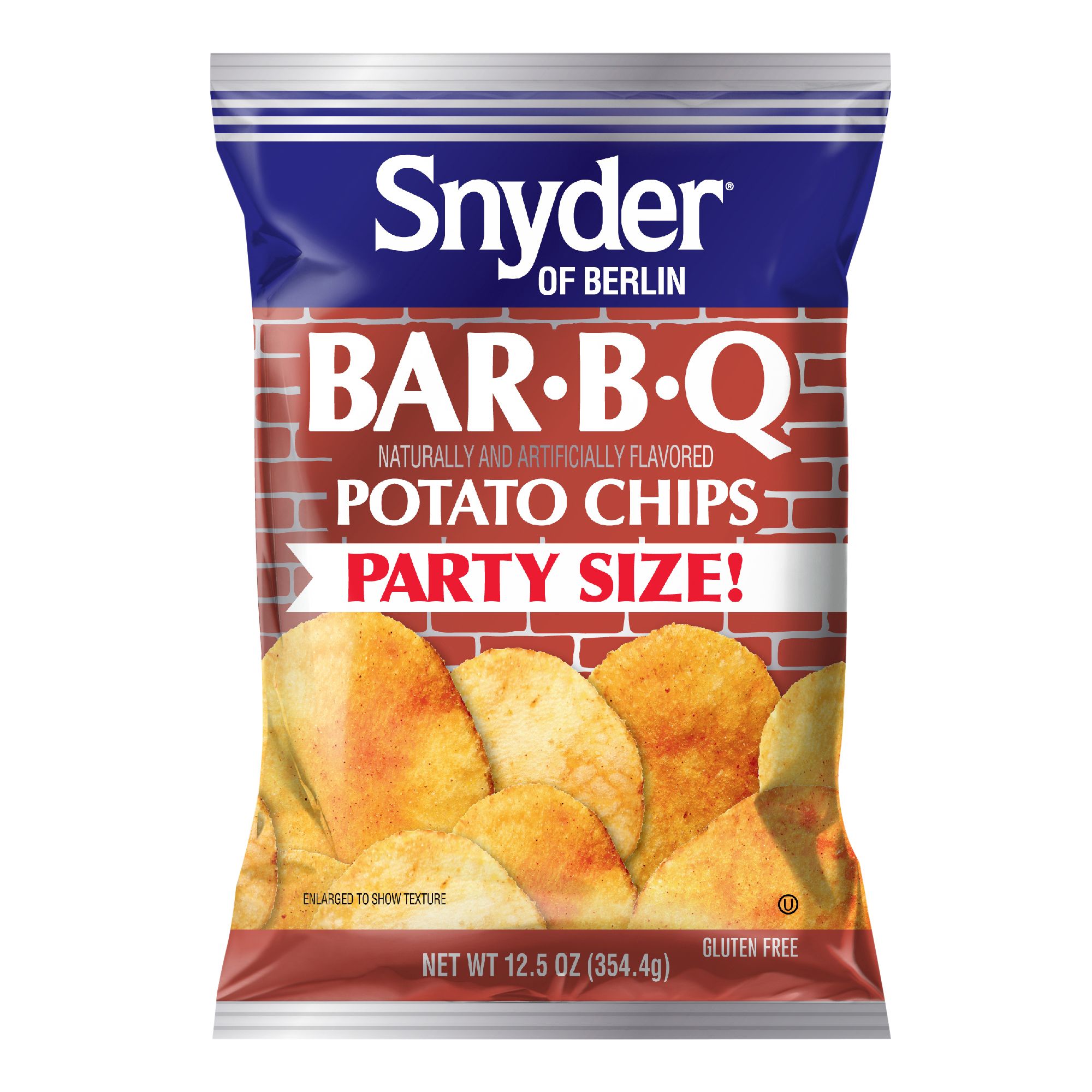 Herr's Potato Chips, Baby Back Ribs Flavor, Gluten Free Snacks, 6oz Bag (12  Count)