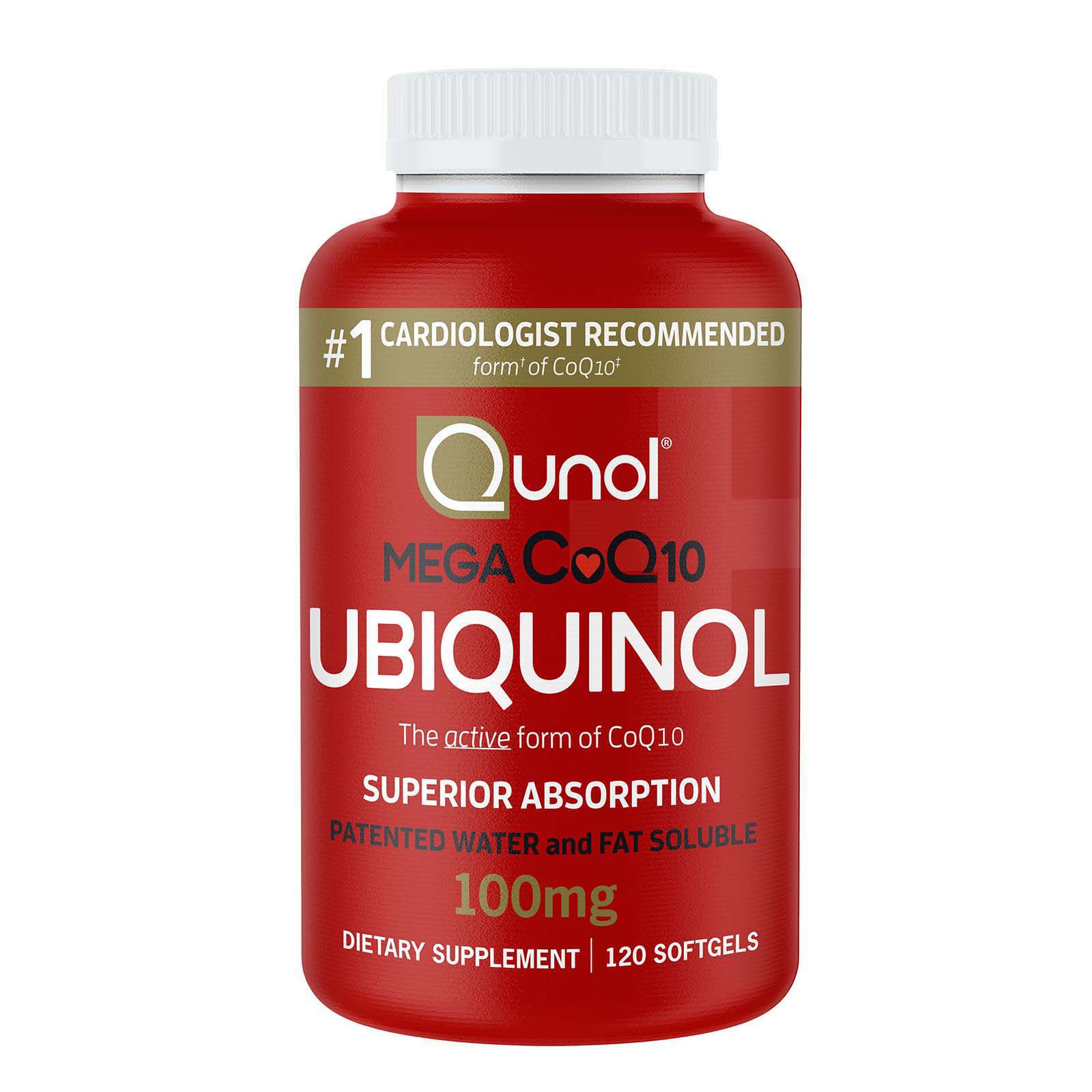 Qunol Mega Ubiquinol CoQ10, 120 ct.