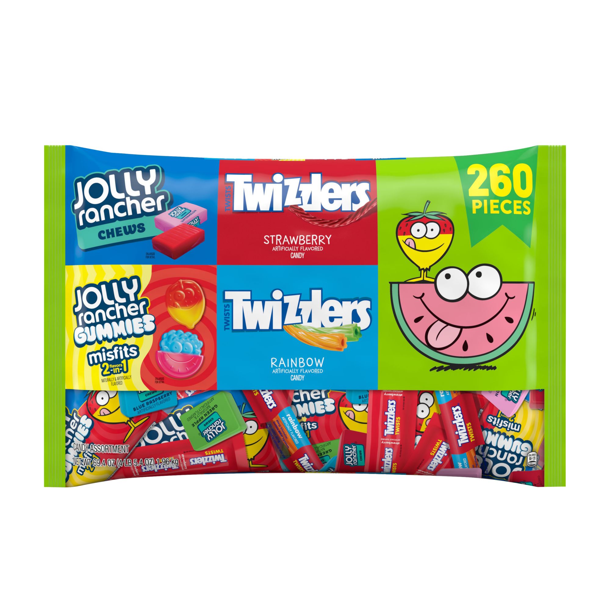 Brach's Kiddie Mix Bag, Lemonhead, Now and Later, Everlasting Gobstopper,  and Chuckles Candy, 330 ct