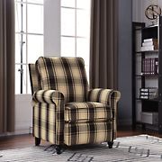 ProLounger Pushback Recliner Chair - Brown and Black Plaid