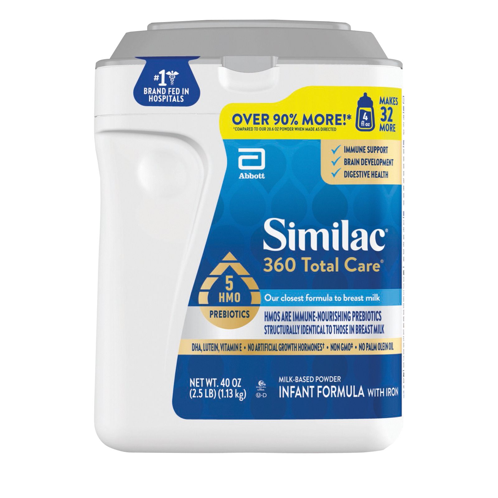 Similac 360 Total Care Infant Formula Powder, 40 oz.