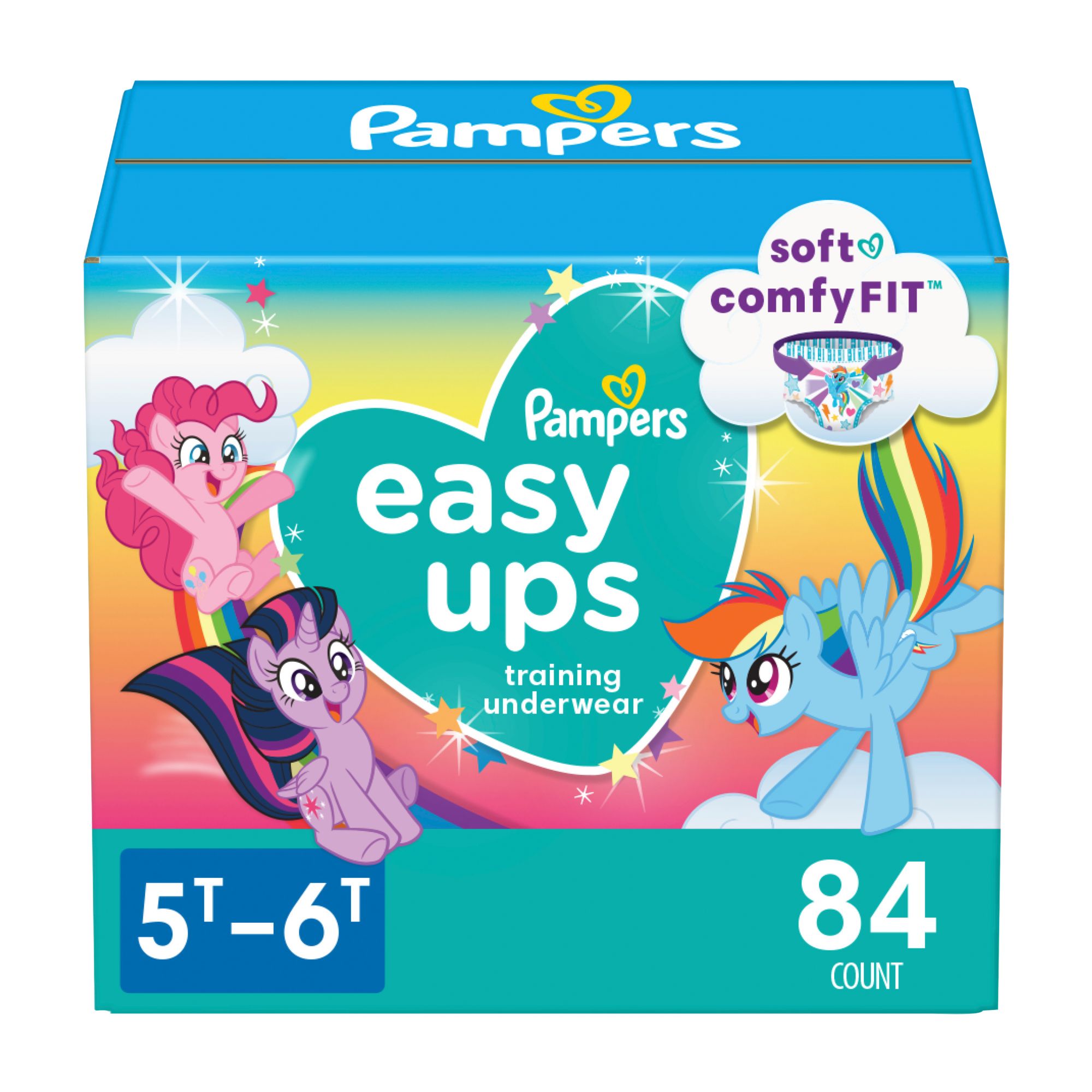 Pampers Easy Ups Training Underwear for Girls, 5T-6T (84 ct.)