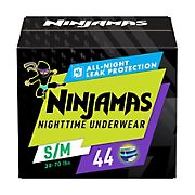 Ninjamas Nighttime Bedwetting Underwear for Boy (Select Size)