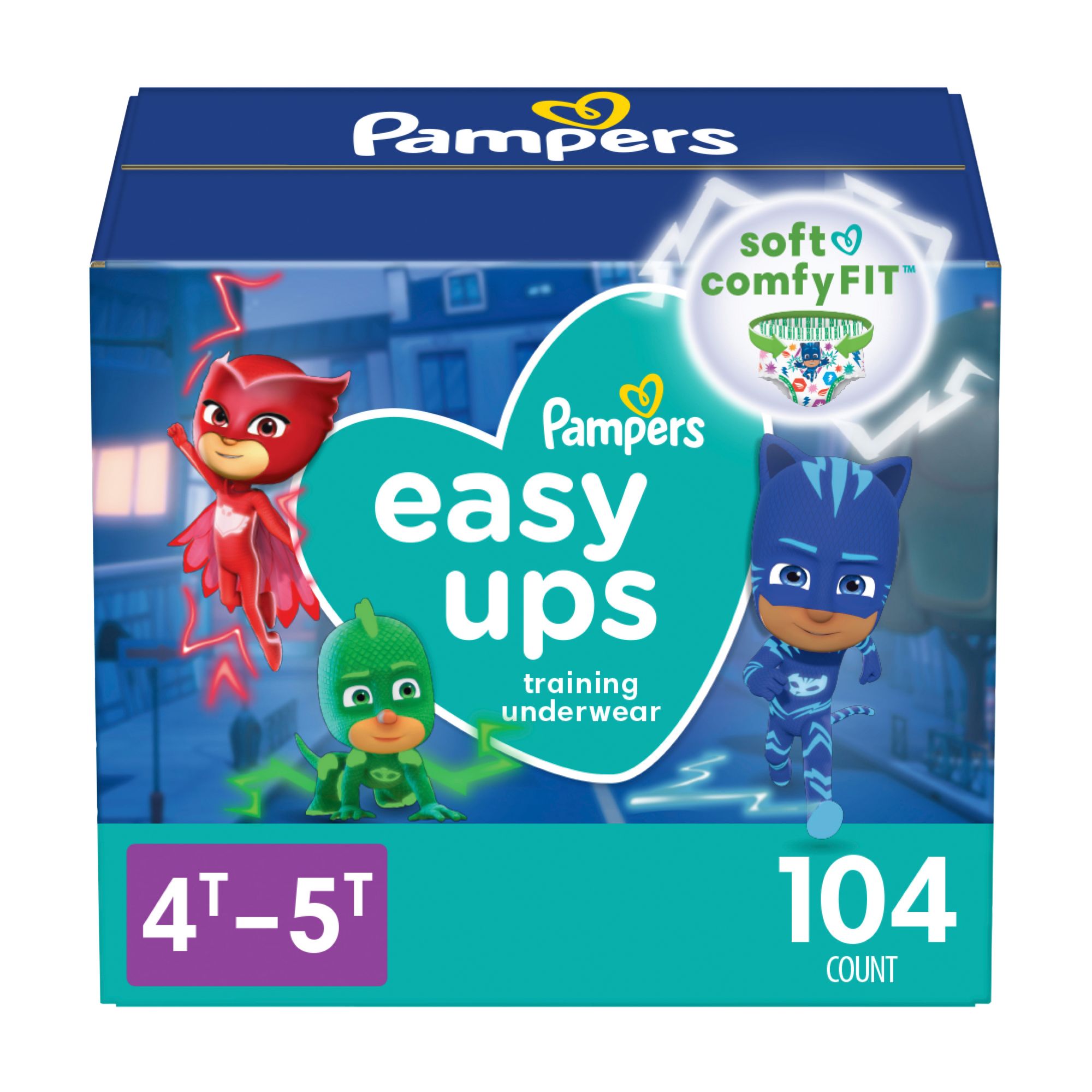 Pampers Easy Ups Training Underwear for Boys, 4T-5T (104 ct.)