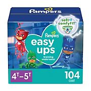 Pampers Easy Ups Training Underwear Boys 4T-5T Size 6, 104 ct.