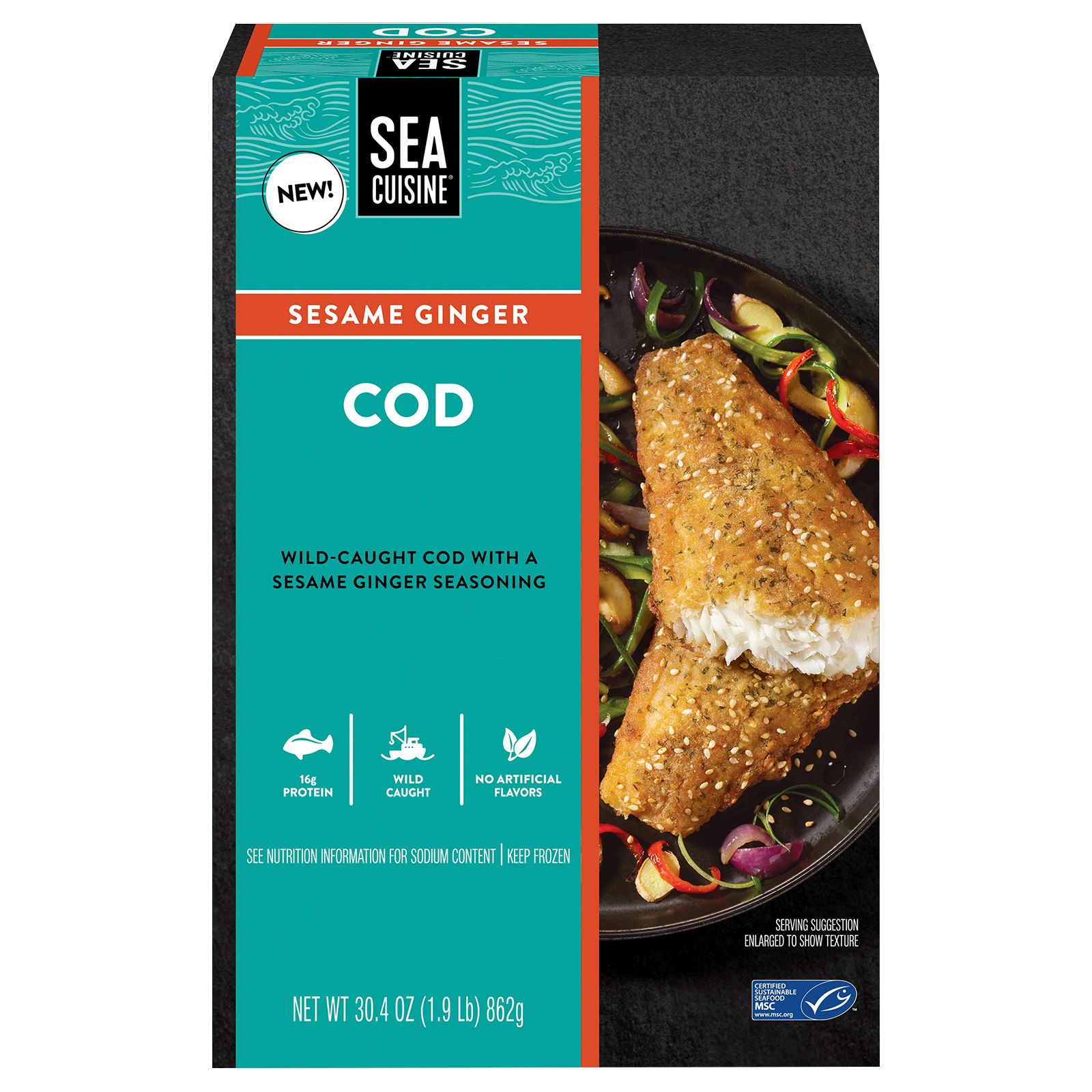 Sea Cuisine Sesame Ginger Cod, 30.4 oz.
