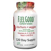 FeelGood Superfoods Vita Fruits and Veggies, 120 ct.
