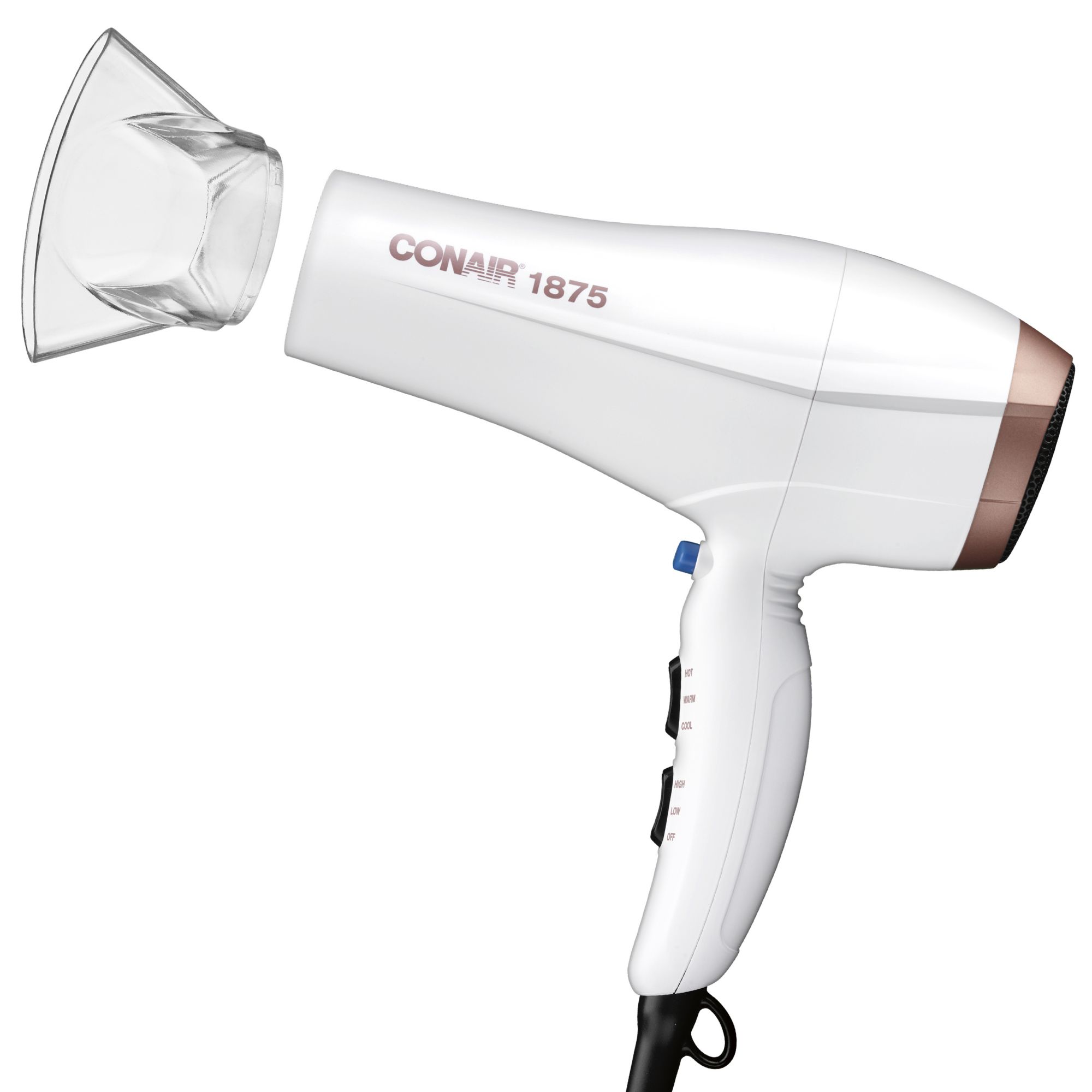 Conair Double Ceramic 1875 Watt Dryer - White & Rose Gold