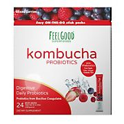 FeelGood Superfoods Kombuch Probiotic Iced Tea, 24 ct.