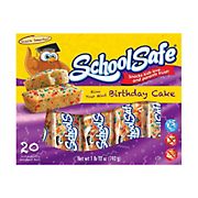 School Safe Blow Your Mind Birthday Cake Bars, 20 ct.