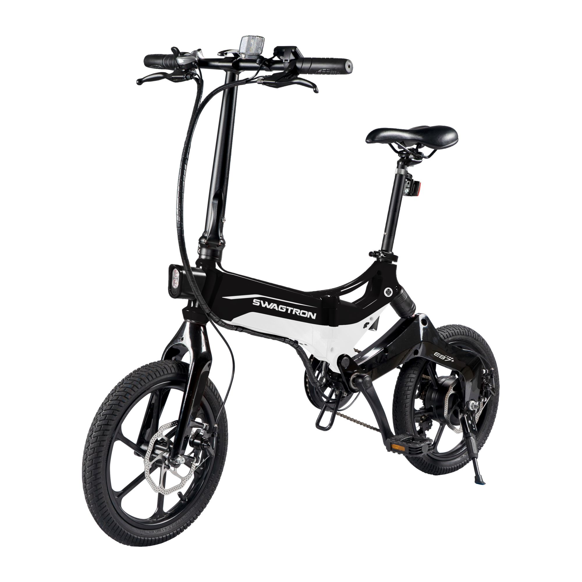 Swagtron EB7 Elite Plus 7-Speed Aluminium Alloy Folding E-Bike - Black