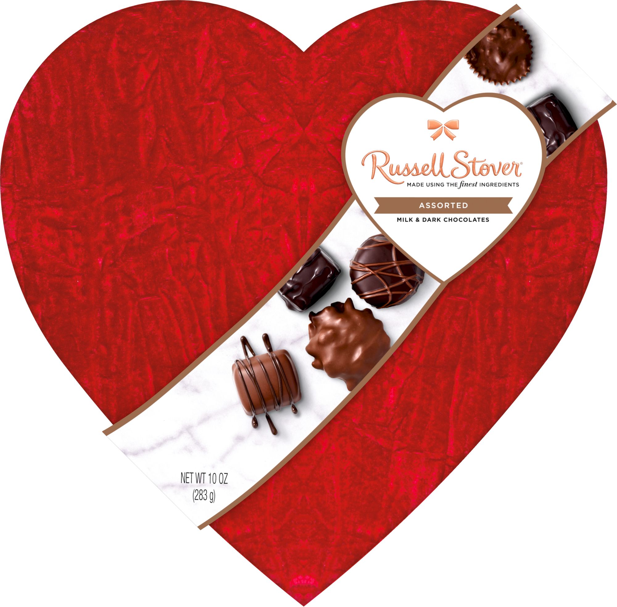 Russell Stover Red Velvet Heart Box of Chocolates, 17 pc.