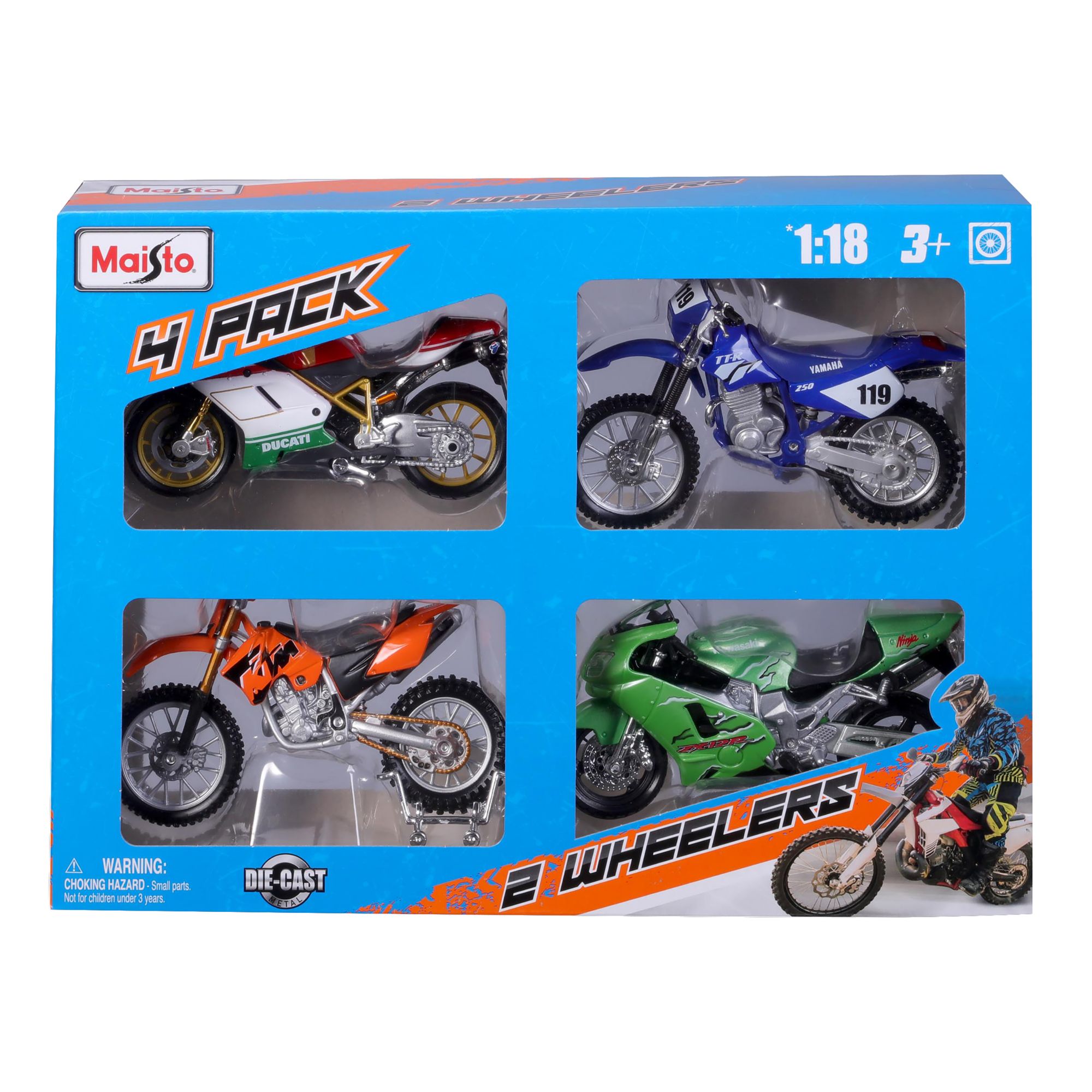 Maisto 1:18 Scale Motorcycles, 4 pk. | BJ's Wholesale Club