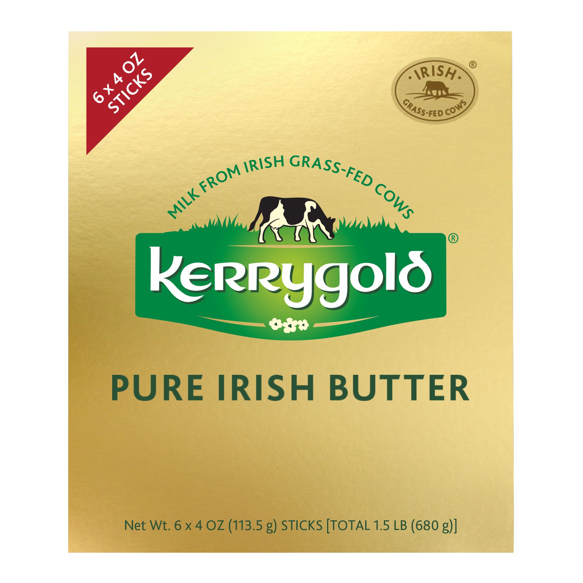Kerrygold Grass-Fed Salted Pure Irish Butter, 8 oz.