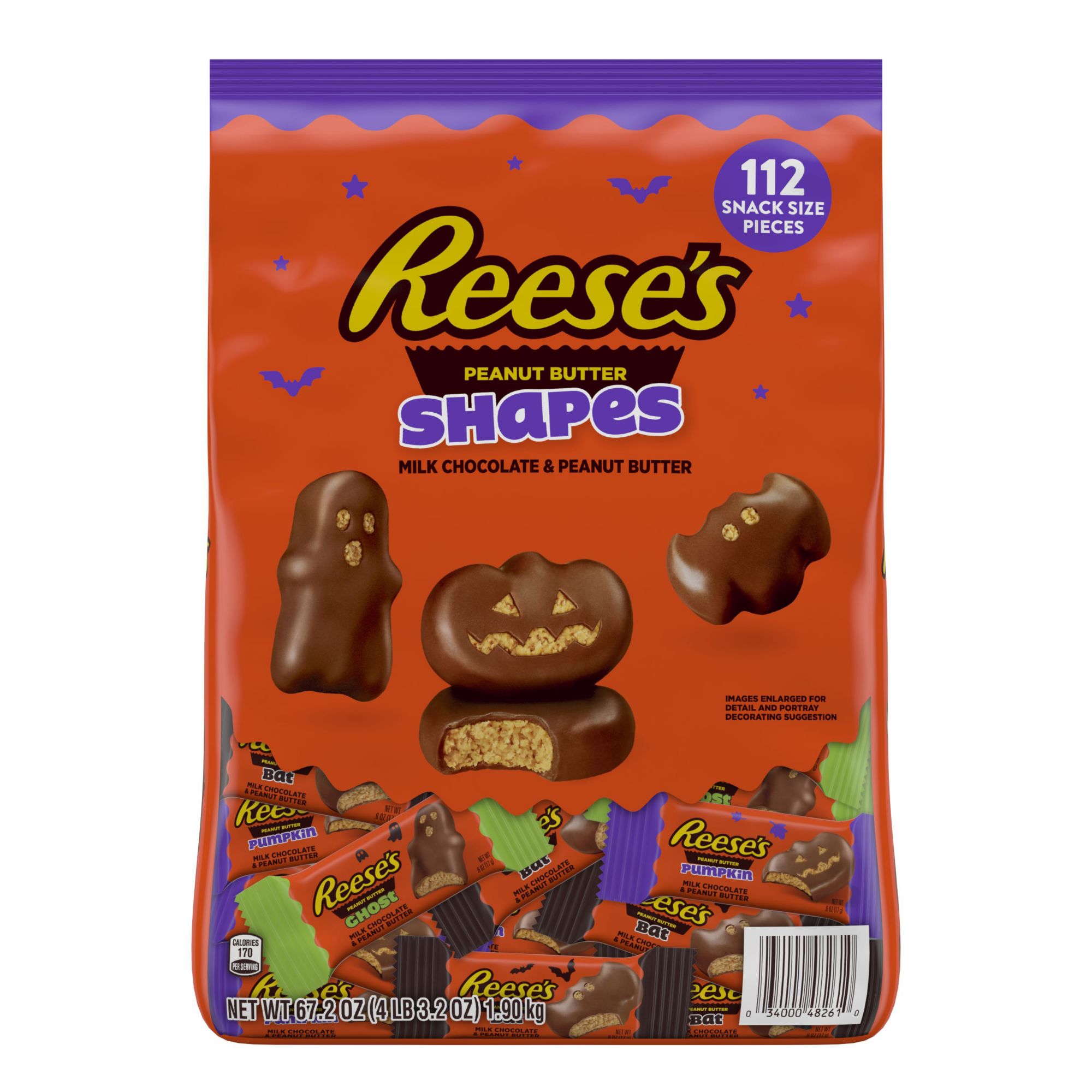 Reese's Peanut Butter, Assorted, Snack Size Shapes 9 oz, Shop