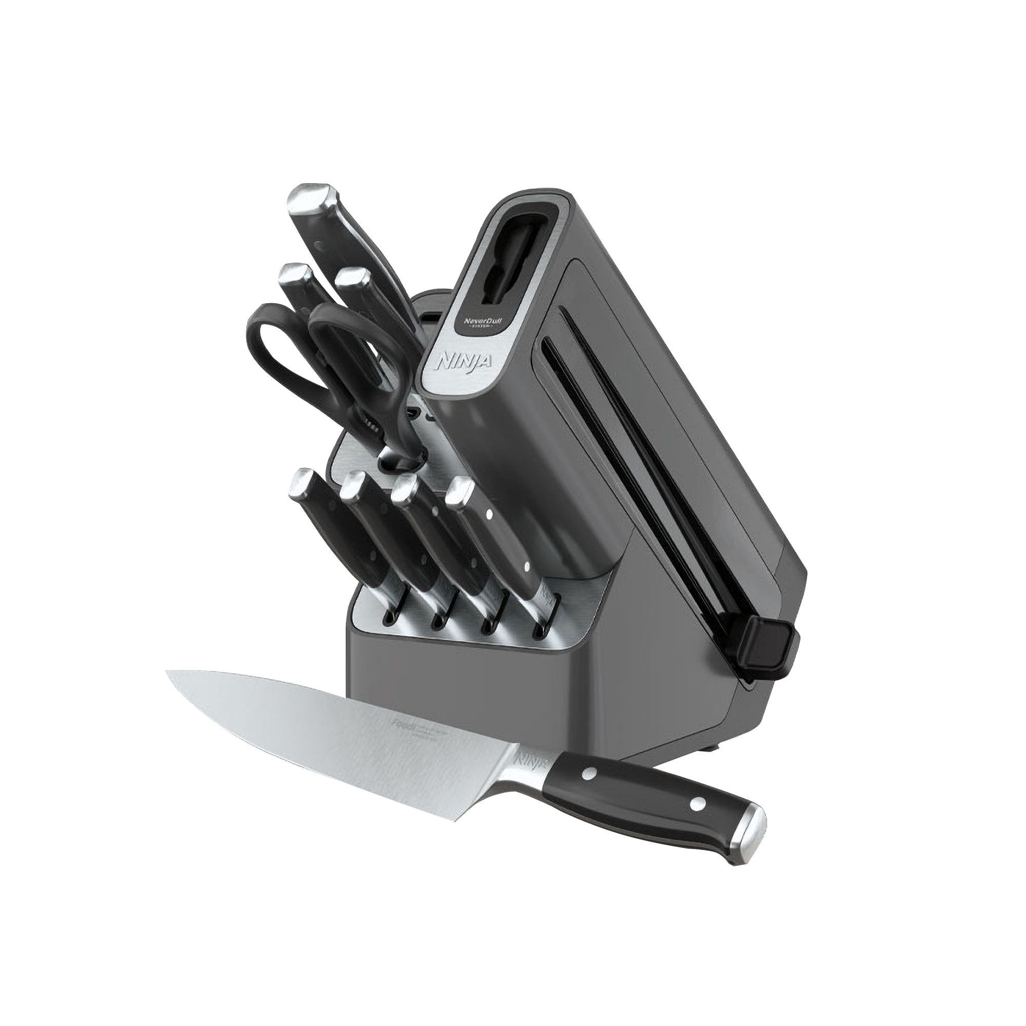 Gift Ninja's 9-piece Foodi NeverDull knife block set while it's down at the  $130 low (Reg. $200)