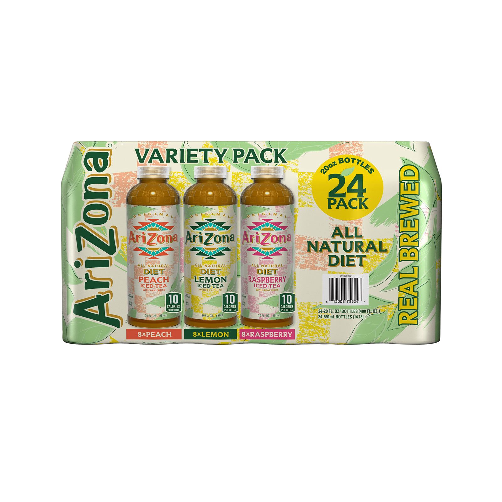 Arizona Beverage Diet Variety Tea, 24 pk./20 oz.