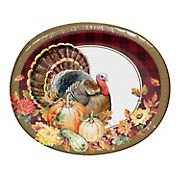 Berkley Jensen Thanksgiving Harvest Oval Platter, 60 ct.