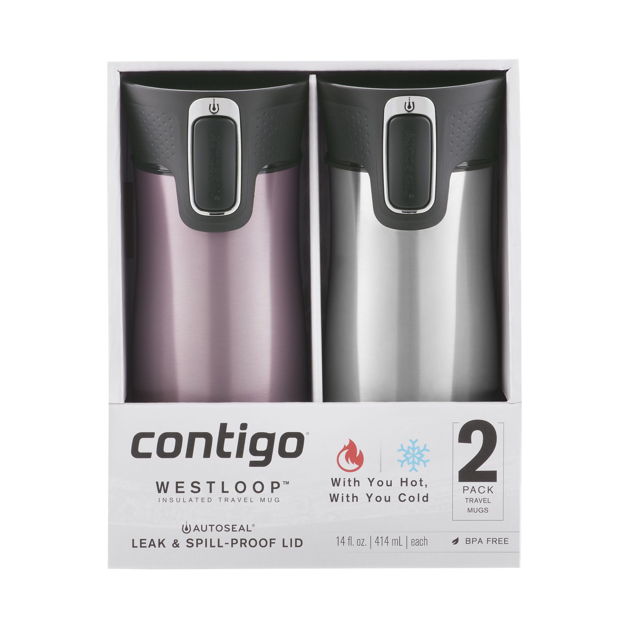 Contigo® Midtown Thermal Travel Mug 2pk