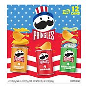 Pringles Potato Crisps Chips, Grab and Go Snack Packs in Variety Pack, 12 Cans, 29.2 oz. Box