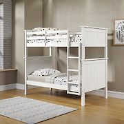 Berkley Jensen Twin Over Twin Size Bunk Bed - White