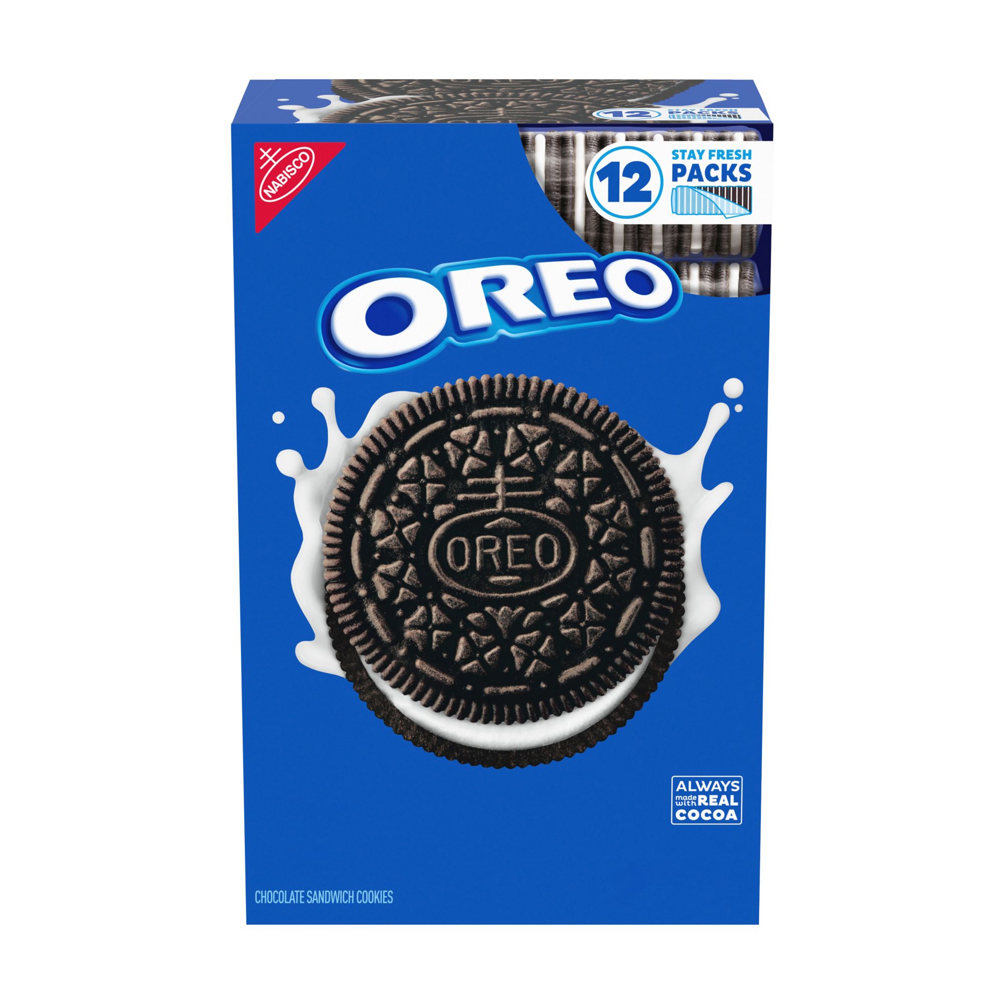 Oreo Chocolate Sandwich Cookies, 12 pk.