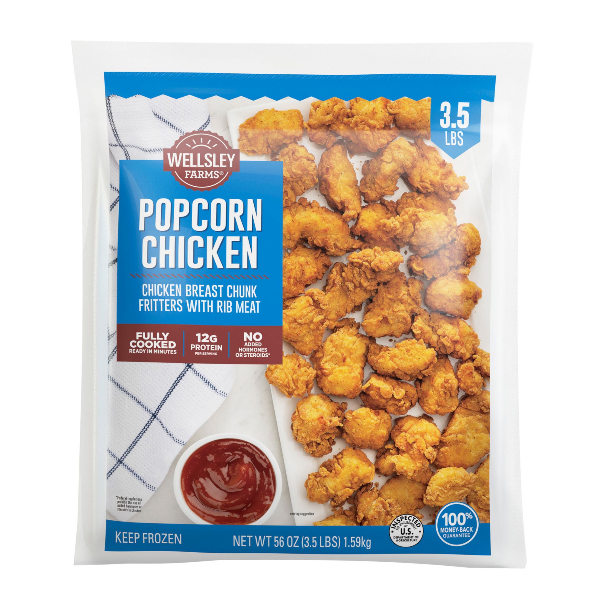 Wellsley Farms Popcorn Chicken, 3.5 lbs.