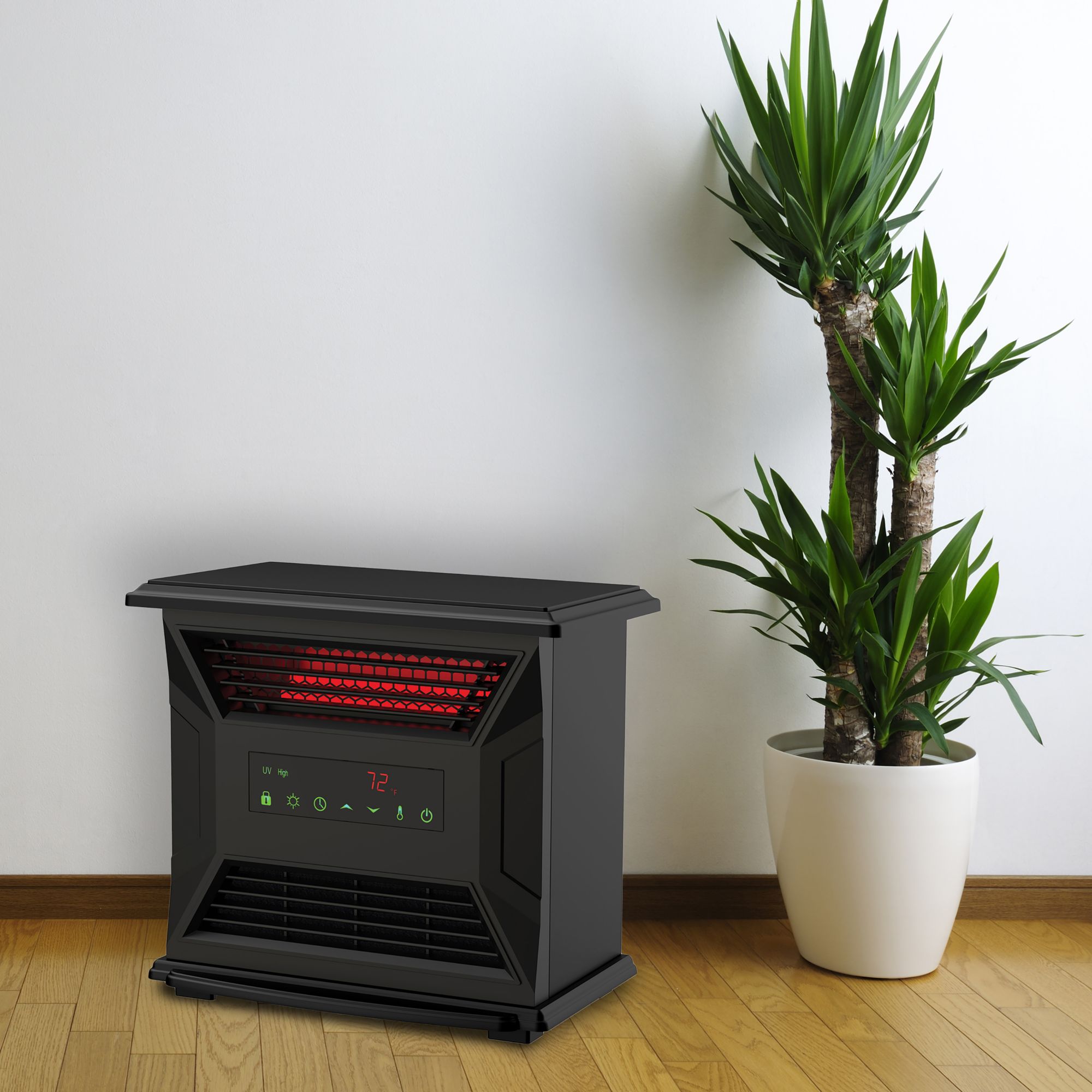 Lifesmart 1500W Infrared Heater - Black