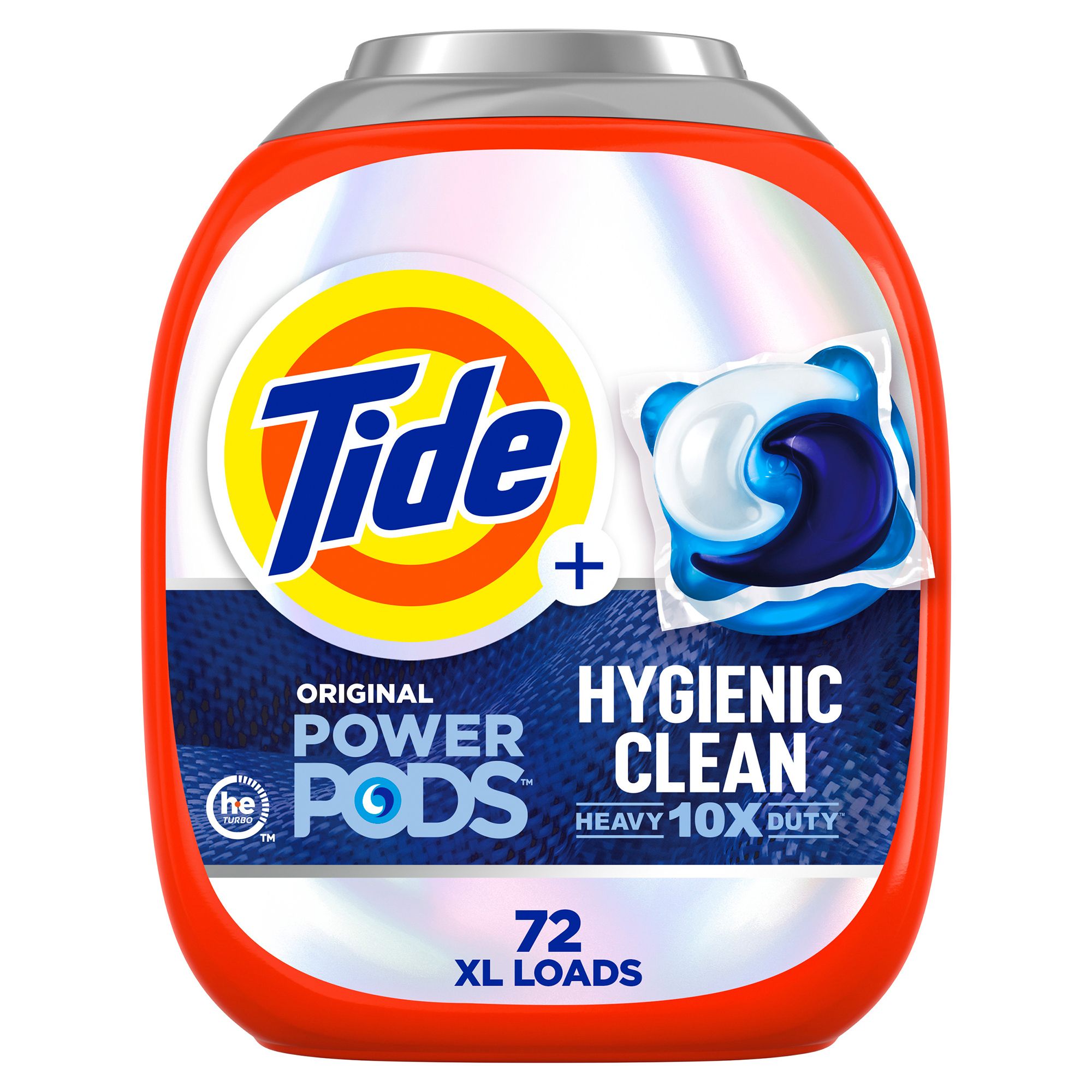 Tide PODS Hygienic Clean Heavy Duty Laundry Detergent Pacs, Original Scent, 72 ct.