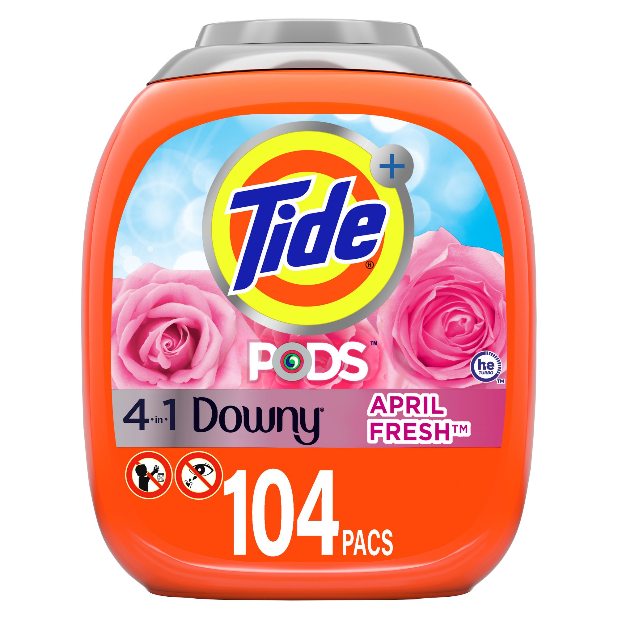 Tide Pods Laundry Detergent Soap Packs with Downy, April Fresh, 85 Ct