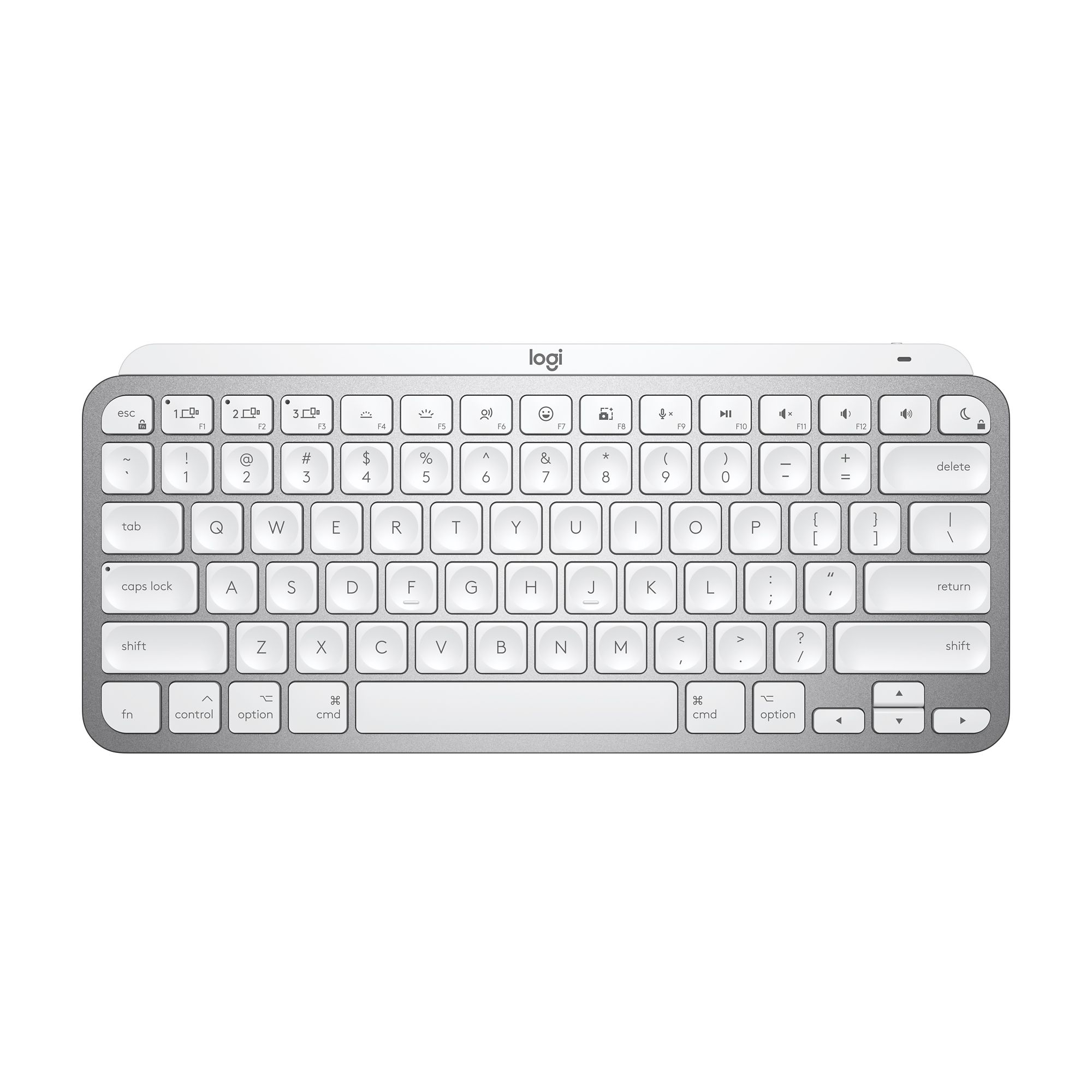 Logitech MX Keys Mini Keyboard for Mac - Silver and White