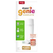 Playtex Diaper Genie Complete Pail with Built-In Odor Controlling Antimicrobial, Includes Pail and Three Clean Laundry Scent Re