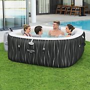 SaluSpa Tokyo AirJet 5-Person 140-Jet Inflatable Hot Tub Spa with LED Light