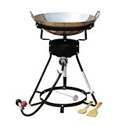 King Kooker Propane Outdoor Cooker with 18&quot; Stainless Steel Wok