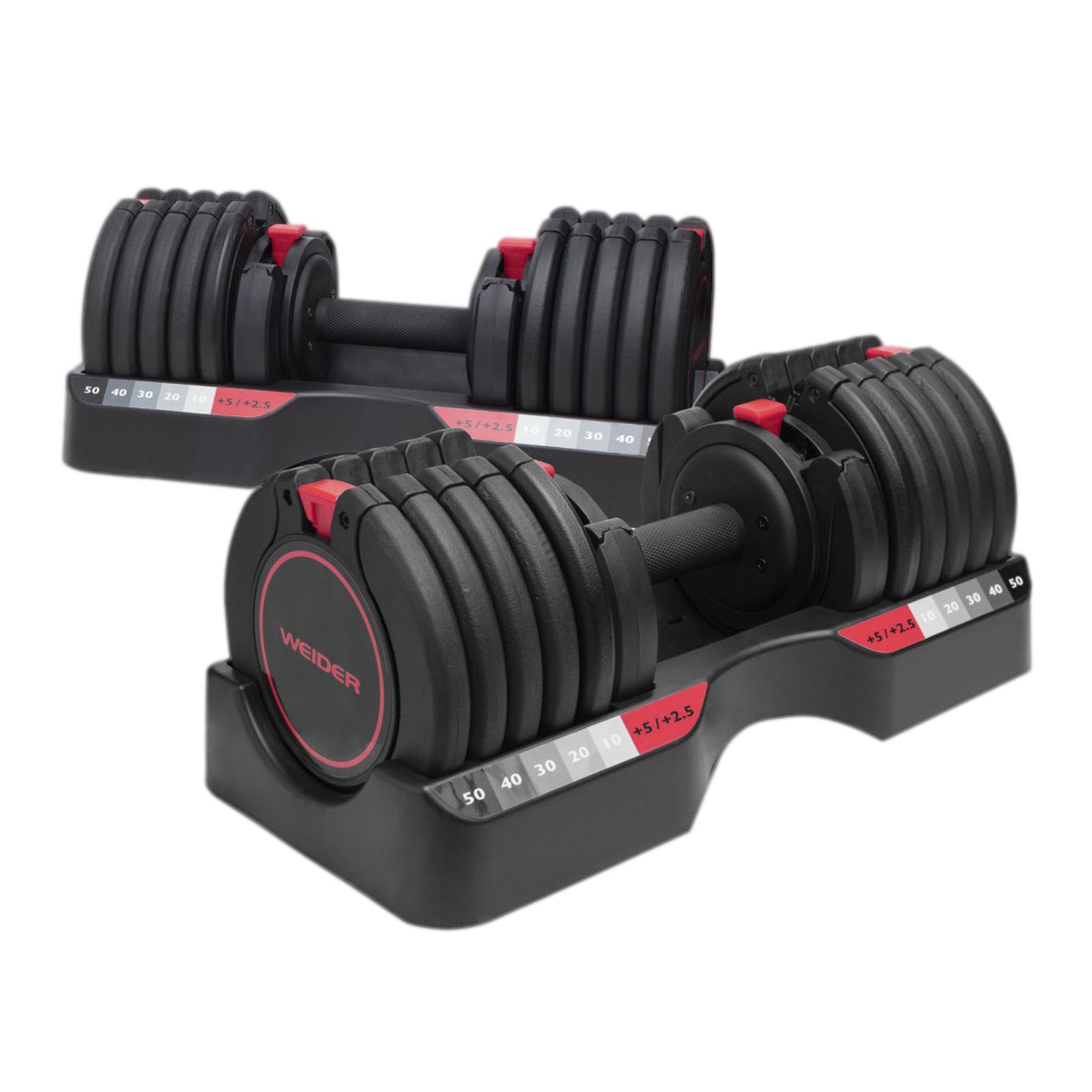 LifeSmart 55-Lb. Adjustable Dumbbells, 2 ct.